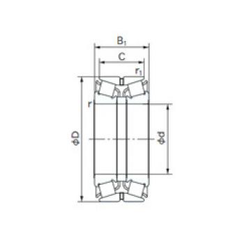  100KBE22 NACHI Tapered Roller bearing 