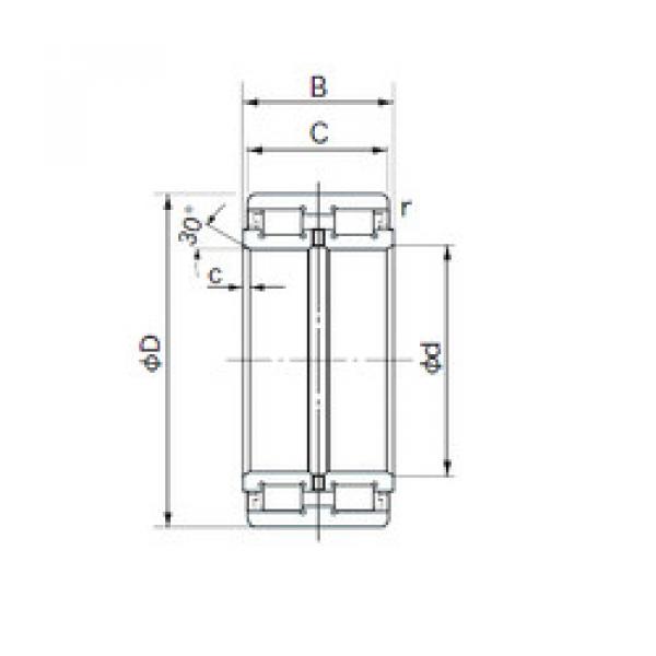  E5064 NACHI Cylindrical roller bearing #2 image